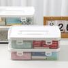Pack of 3 Clear Organizers Container Featuring Comfortable Grips and Protective Covers Perfect for Desktop or Home Storage Applications