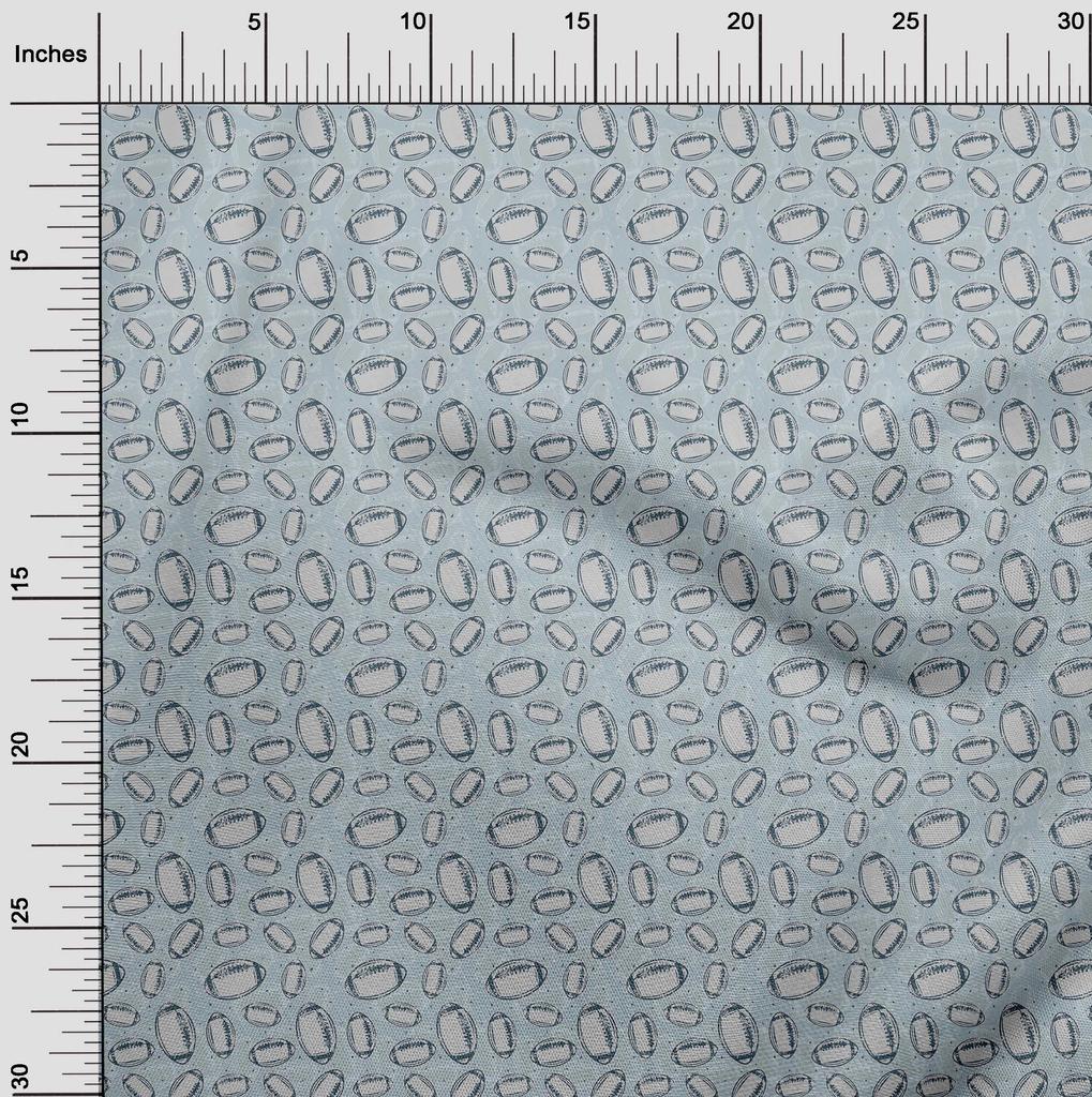 oneOone Cotton Flex Light Blue Fabric Sports Sewing Craft Projects Fabric Prints By Yard 40 Inch