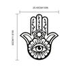 1pc Metal Evil Eye Art Wall Decor - Bohemian & Gothic Metal Wall Hanging - Unique Third Eye Design - Stylish Wall Art for Home