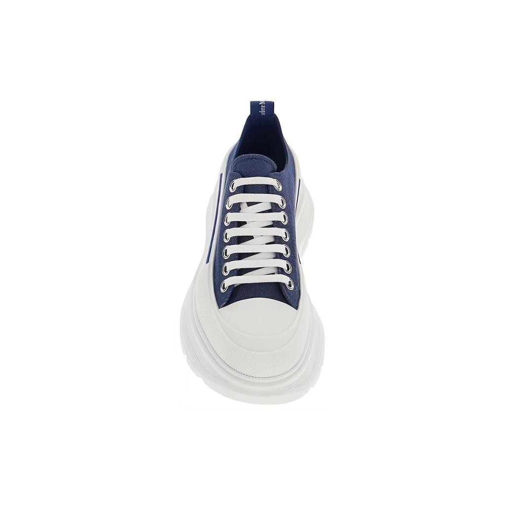 Alexander Mcqueen Tread Slick Lace Up Sneakers 'Blue Denim' Women's 611705W4PD14177