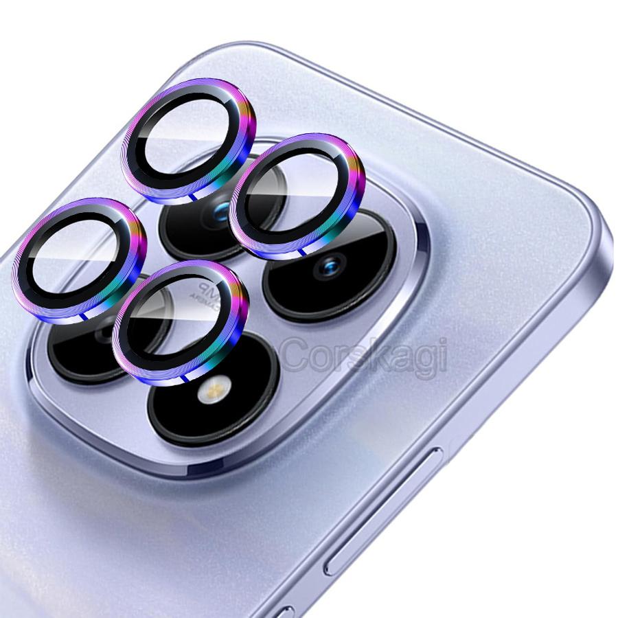 4Pcs Metal Ring+Tempered Glass Camera Protector Lens Redmi Note 15 Pro+ 5G Note 15 Pro 4G 5G POCO M8 Pro M8 5G Protection Film