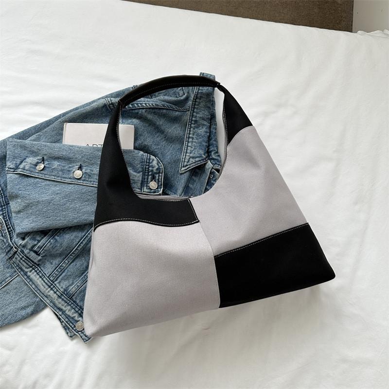 Stylish And Chic Large Capacity Spring 2024 Canvas Tote Bag For Daily Commute