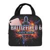 Battlefield 6 Lustige Spiele BF6 Thermoisolierte Lunchtasche für Reisen Tragbare Lebensmittelbehältertaschen Kühler Thermische Lunchboxen