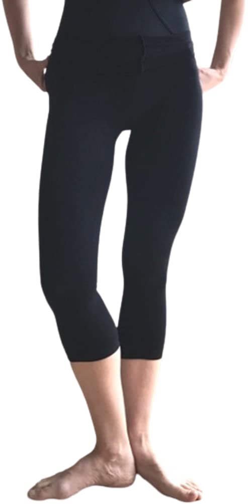 Ballet Specialty Store Mignon Ballet Capri for Adult Ballet Sheer 110 Denier Leggings, Length, Lessons, Finish, Black,
