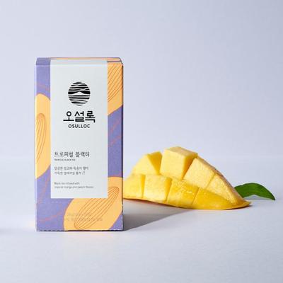 Korean Traditional Tea, Osulloc Tropical Blended Black Tea (Paper Tea Bag) 20pcs