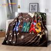Cartoon Santa Claus Merry Christmas Tree Kid Gift  Soft Plush Blanket,Flannel Blanket Throw Blanket for Living Room Bedroom Sofa