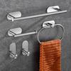 4/5Pcs Anticorrosion Bathroom Hardware Set Rustproof Towel Bar Roll Paper Stand  Home Kitchen