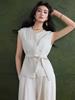 Women's High-End Linen Vest Suit: 2026 Cross-Border Casual Waistcoat Set
