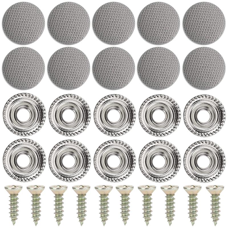 5/10 ks Přezky na upevnění střechy do interiéru auta, stropní čalounění, stropní látkové nýty, upevňovací prvky, šroubové krytky, příslušenství pro interiér auta