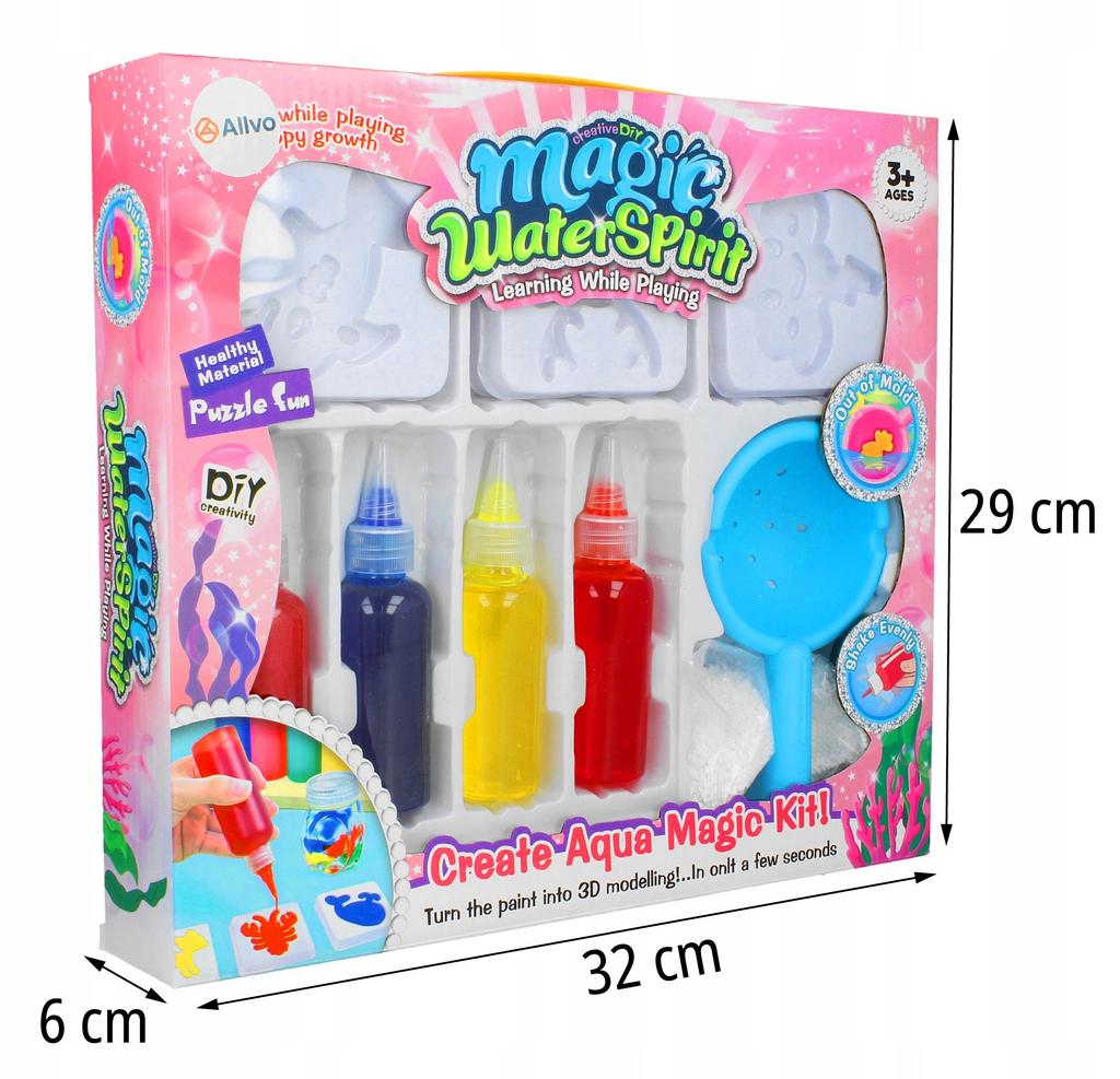 [PACZA] Creative Set for Children Magic Water Gel + Molds Z3422R