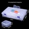 Transparent DIY Jewelry Organizer with Removable Storage Box and Loose Beads Compartment