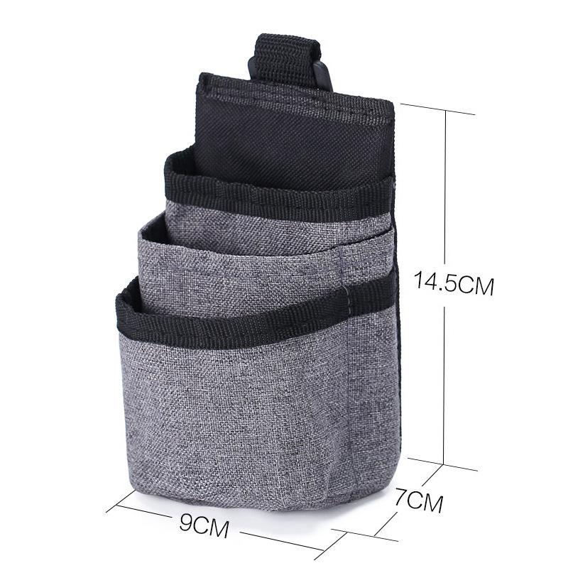 Multi-layer Pockets Car Organizer Fabric Phone Pocket Cards Key Bag Hanging Outlet Air Vent Stowing Tidying Interior
