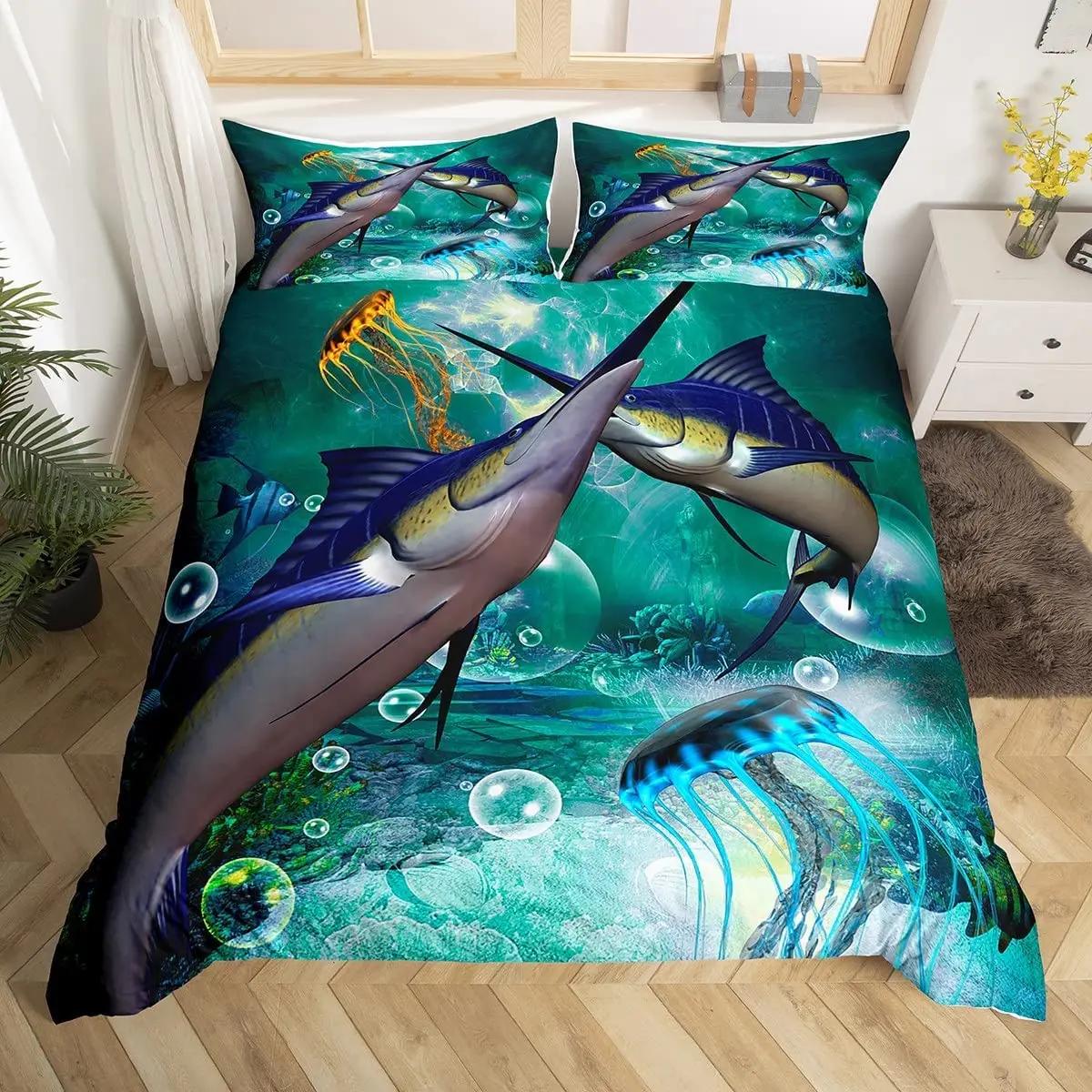 Комплект постельного белья с изображением мотоцикла 3D Queen Bedding Duvet Cover — фото 4