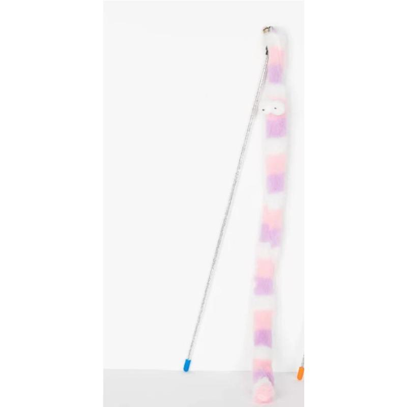 Pet Toy, Big Eyes Rainbow Caterpillar Cat Toy, Soft Flannel To Relieve Boredom and Have Fun, Cat Toy