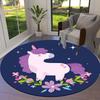 1pc Office Carpet Chair Mats Unicorn Fantasy Night Flowers Perfect for Decorating Office Chairss, Or Bedrooms.YDT485