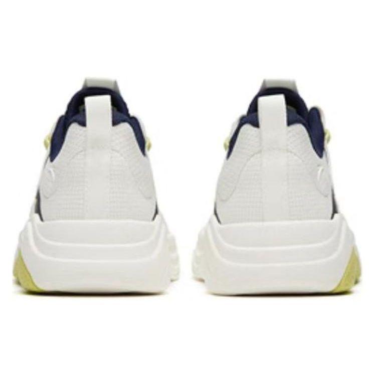 Anta Lifestyle Series Non-Slip Wear-Resistant Low-Top Skate Shoes Men Sneakers White Yellow 112328052-3