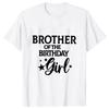 Girls Birthday Squad Party T-shirt Family Mom Dad Brother Sister of The Birthday Squad Tshirt Tops O Neck Short Sleeve Tees