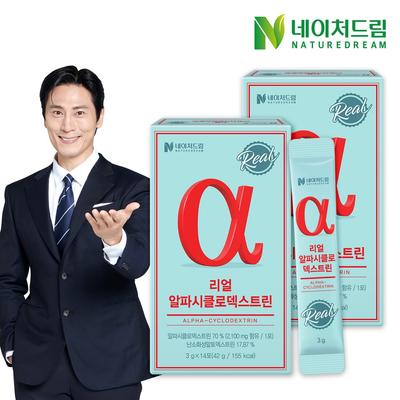 Nature Dream Real Alpha Cyclodextrin 3g X 14 Packets X 2 Boxes / Alpha CD Zero Powder