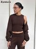 Three-piece Set, Autumn, Knitted Sweater with Loop Neck Camisole High-waisted Wide Leg Pants Suit