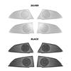 For Kia Telluride 2020-2025 Accessories Stainless Steel Black Silver Audio Car Door Speaker Loudspeaker Frame Trim Cover LHD/RHD