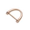 Metal Shoulder Webbing Buckle Detachable D Ring Buckle Leather Craft Open Screw Clasp