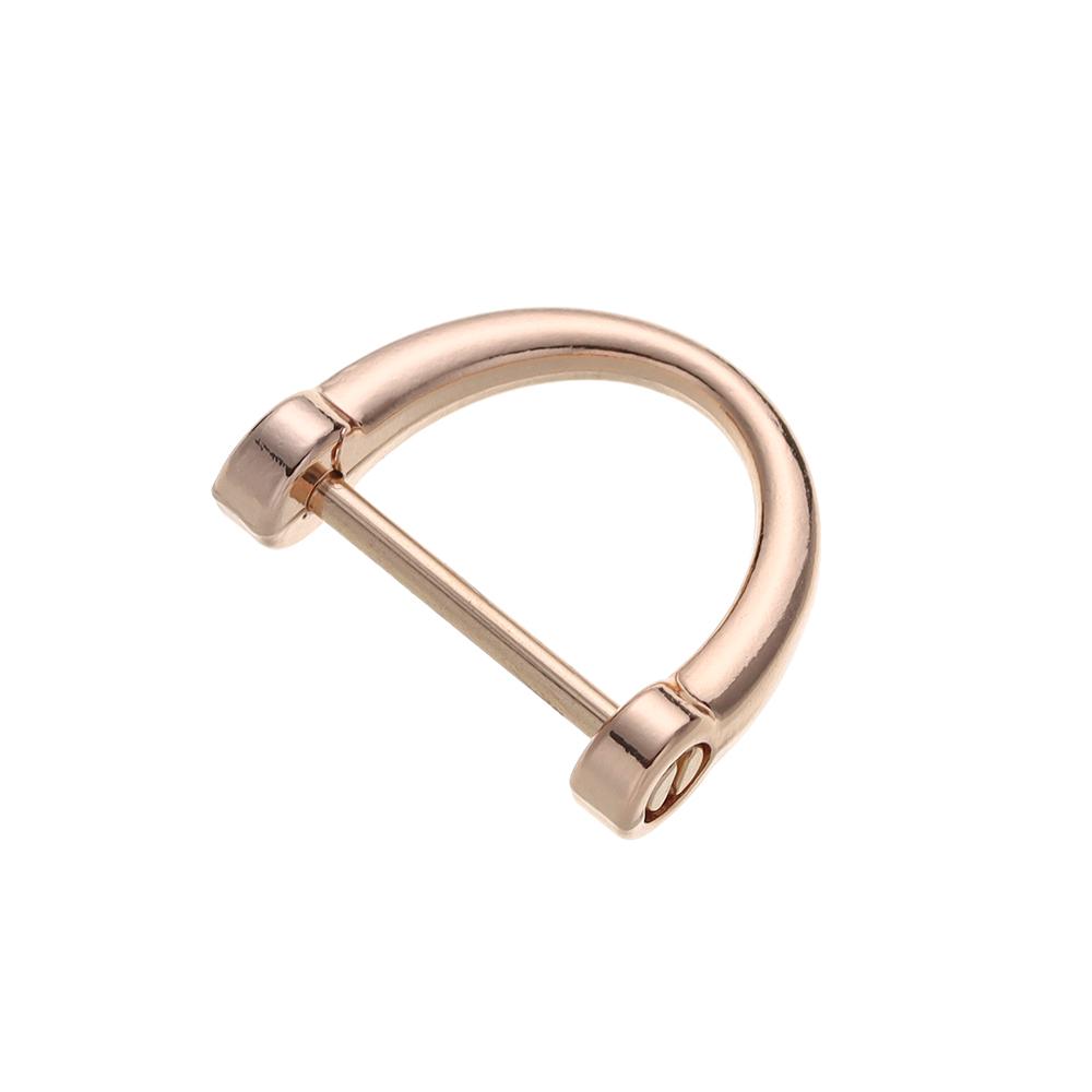 Metal Shoulder Webbing Buckle Detachable D Ring Buckle Leather Craft Open Screw Clasp