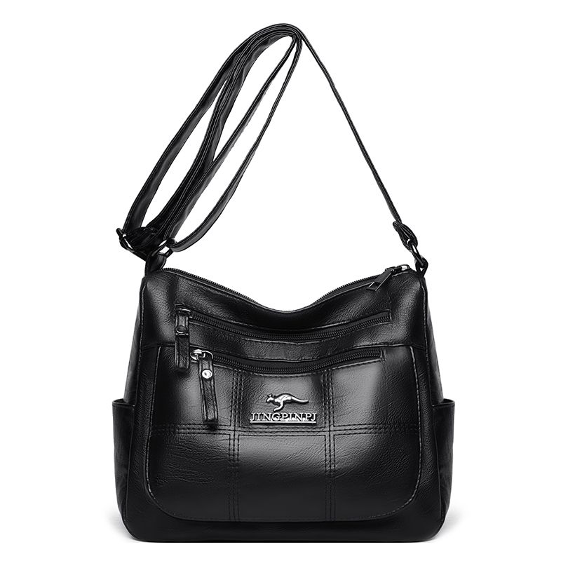 

Bag Female Multilayer Fashion Middle-Aged and Elderly One Shoulder Mom Bag Black