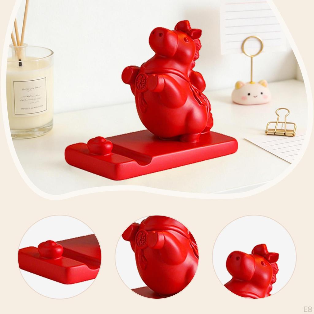Cardboard Horse Figurine, Sculpture, Tabletop Phone Stand, Desk Ornament, Resin Animal, Suitable for
