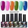 6-Color Nail Polish Glue Set, Popular Color Nail Glue, Phototherapy Nail Polish Glue Can Be Matched Arbitrarily.