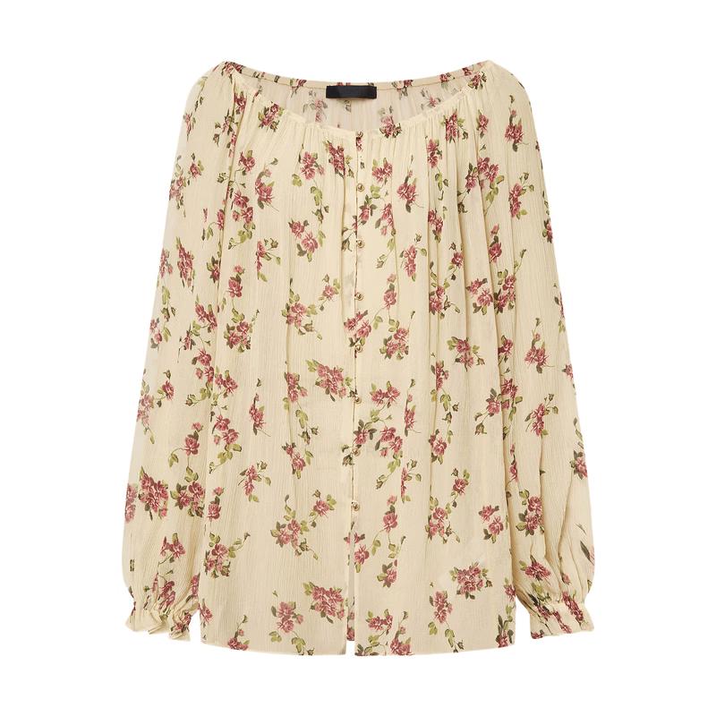 MO&Co. Women s Floral Off-Shoulder Top XS