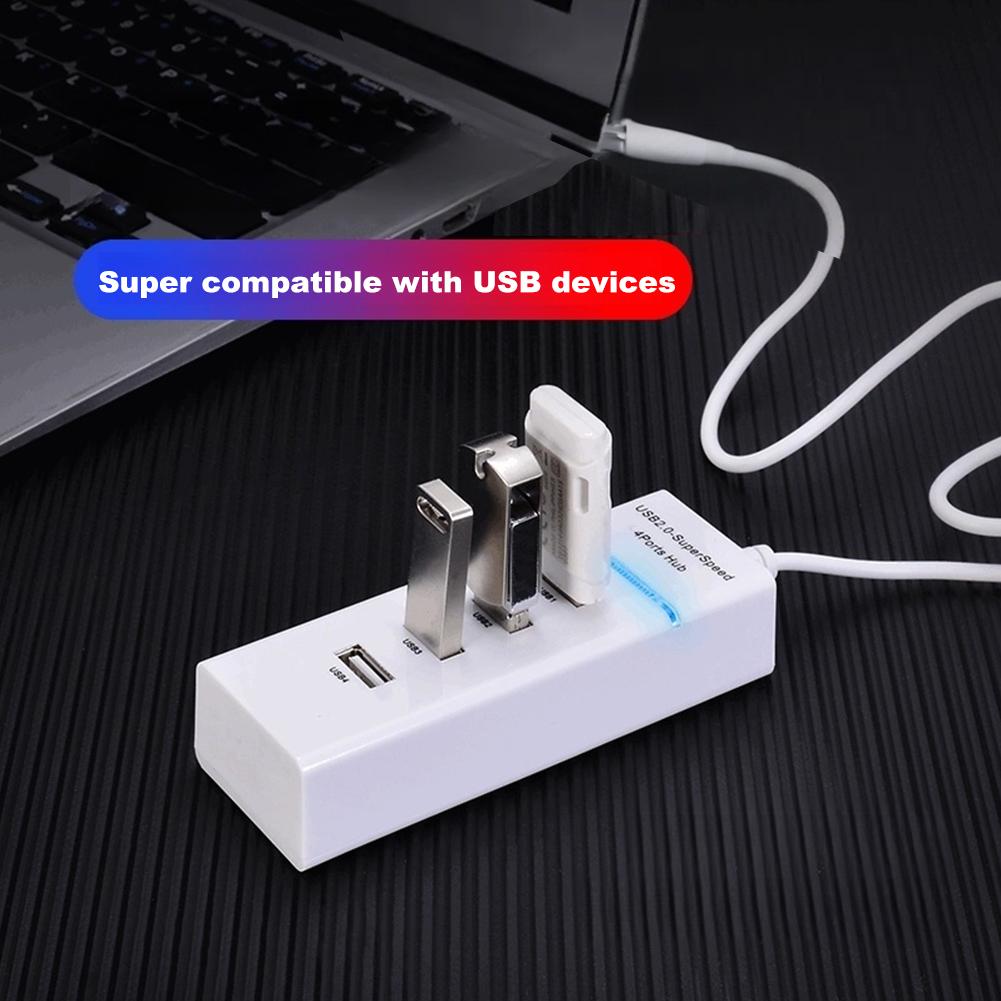 USB 3.0 Hub 4-Port High Speed Splitter Multi USB Extension Adapter For Laptop/PC/Desktop 5Gbps Transfer Plug & Play