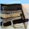 Stylish Canvas Belt For Men And Women With Unique Square Buckle Trendy Design