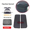 For Tesla Model X 2024 Front Rear Shield Glass Roof Sunshade Skylight Mesh Net Sunroof Blind Shading ModelX Sun Shades Visor