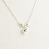 Women's Plump Silver 925 Ribbon Necklace
