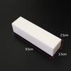 White Four-Sided Nail File Polishing Block