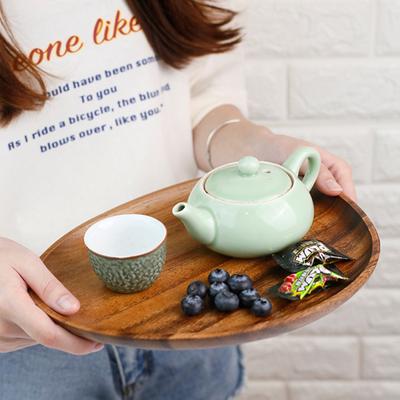 Vassoio in legno Vassoio da portata in legno rustico versatile Centrotavola Piatto di frutta per alimenti per la decorazione della casa colonica