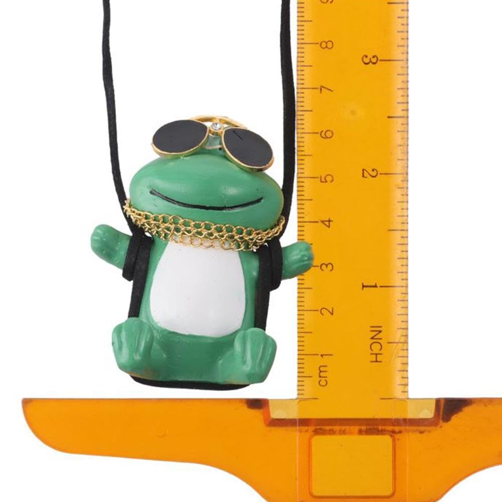 Waving Frog Car Hanging Ornament, Car Pendant Decor, Car Interior Accessories, Car Rearview Mirror Decoration