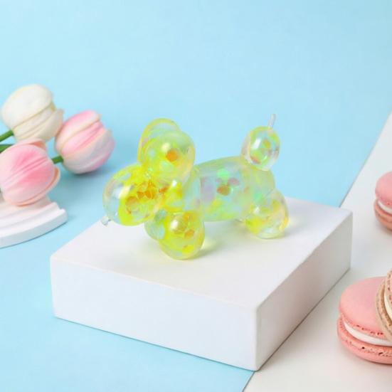 Soft Squeeze Toy Silicone Balloon Dog Shape Stress Relief Toy Slow Rebound Portable Fidget Toy for Kids And