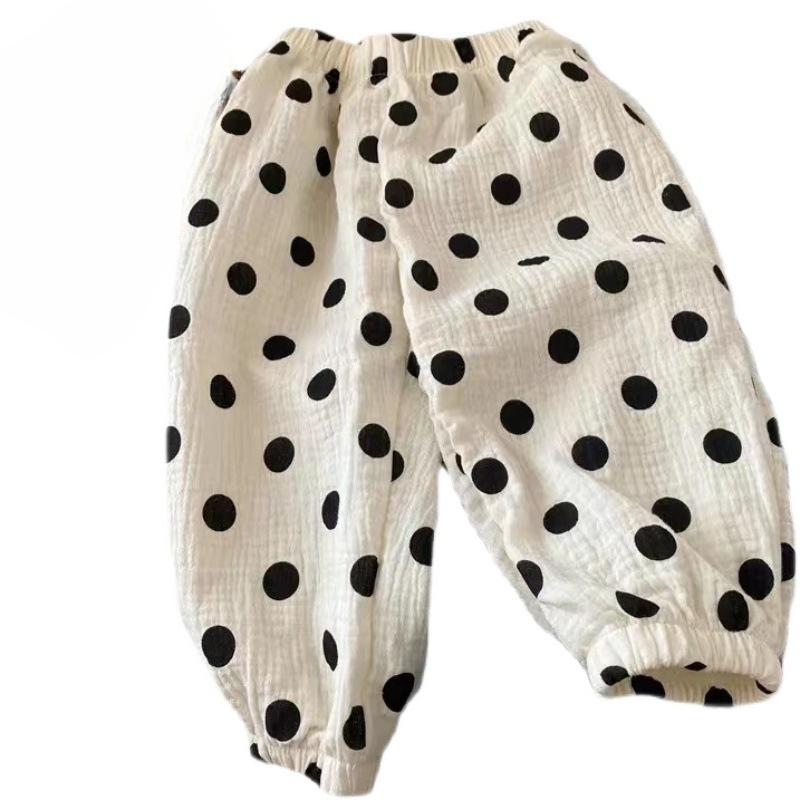 

Детские брюки для мальчиков и девочек, летние льняные плиссированные брюки, детские брюки до щиколотки для маленьких мальчиков, повседневные штаны-шаровары 110cm