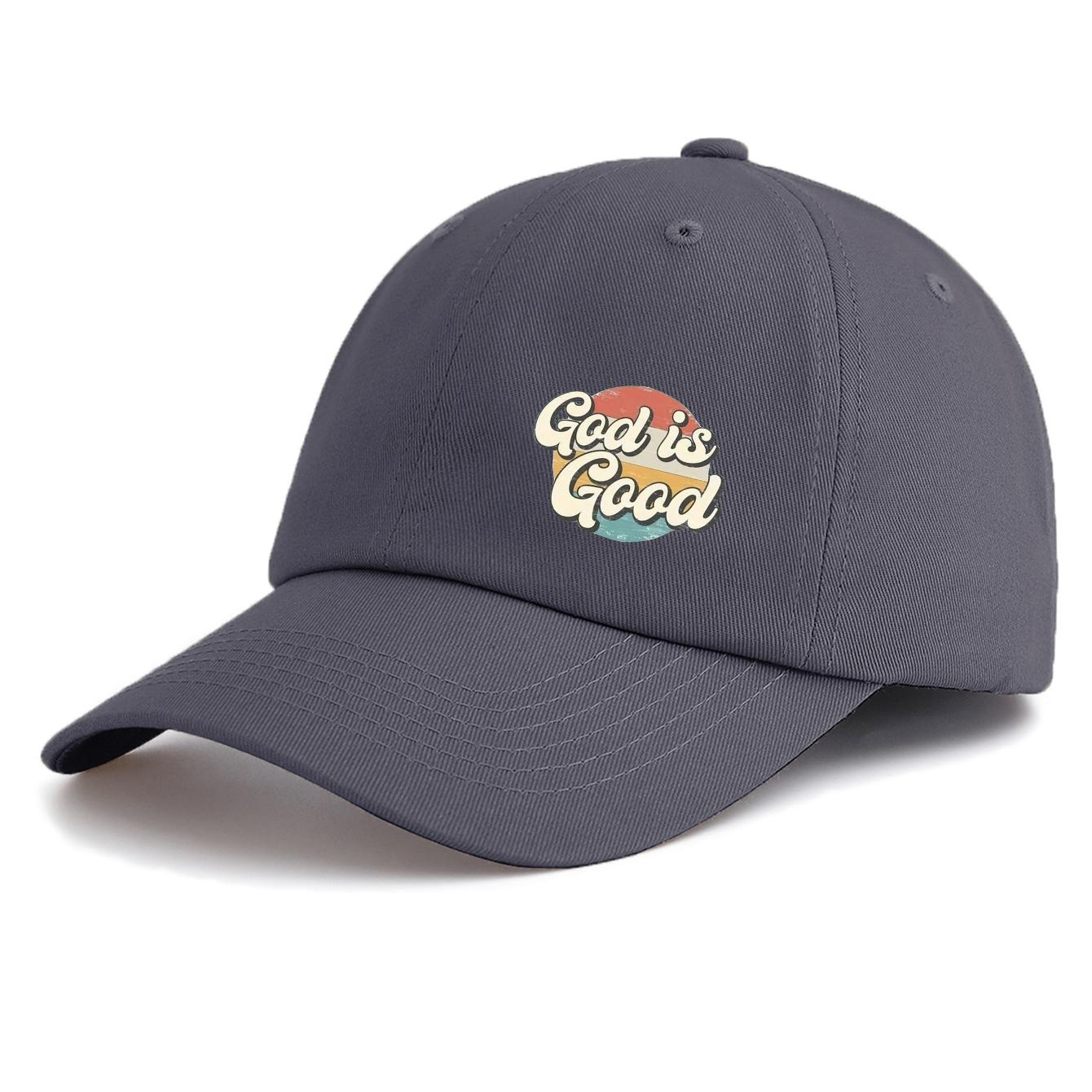

1pc GOD IS GOOD Print Baseball Cap for AdultsMinimalist Retro Style Casual Soft Adjustable Dad HatPerfect As Gift