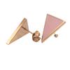 Enamel Stainless Steel Geometric Triangle Earrings Woman Girl Stud Earring Fashion Jewelry 1 Piece