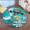 Octonauts Printed Round Rug Carpet Chair Rug Area Rug Entryway Doormats,for Office Chair Living Room Bedroom Kitchen Room.