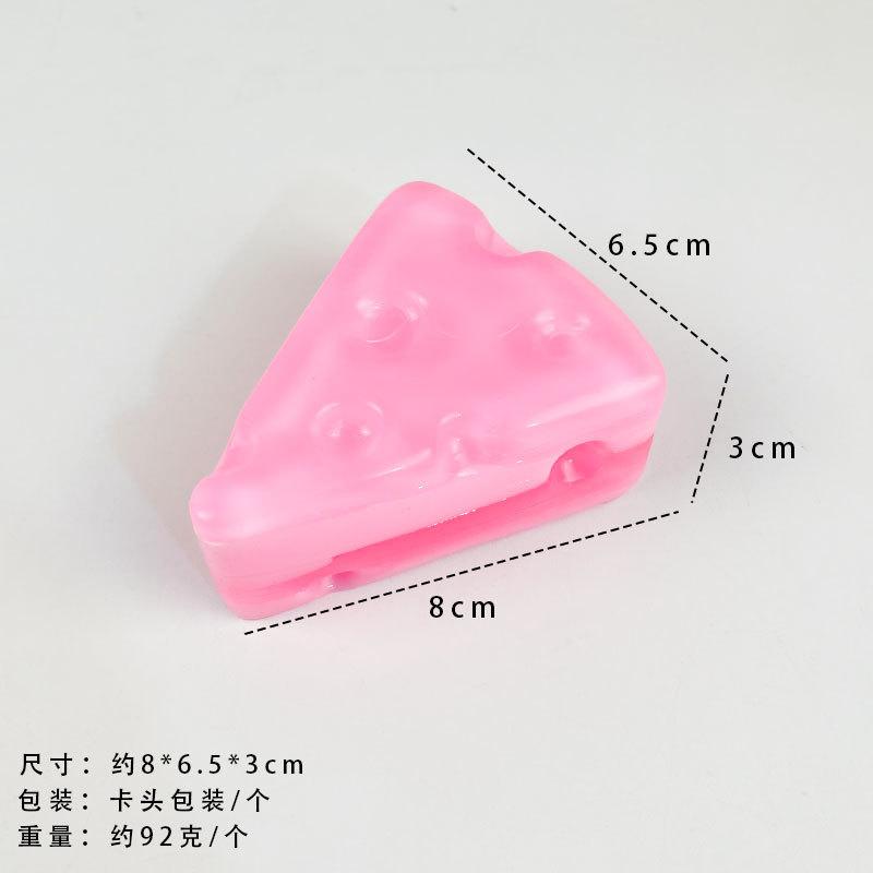 Cute Square Cheese Jelly Stress Relief Toys Colorful Cheese Mochi Dessert Squeeze Party Sensual Squeeze Pinch Fingertip Toy Gift
