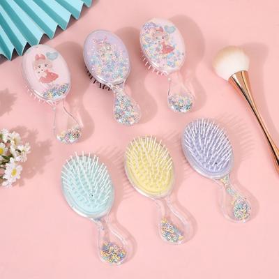 Cartoon Portable Mini Air Cushion Scalp Massage Comb For Children Hair Care