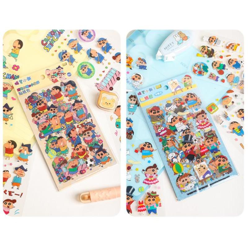 New Crayon Shin Chan Sticker Pack Professional Dress Up Series Pet Stickers Creative Cut Free Diy Material Stickers Gift