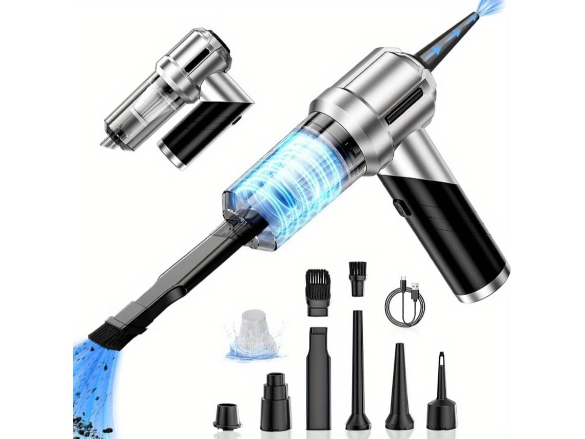

Portable Car Vacuum, 12000Pa 2-in-1 Blow & Vacuum – for Office, Pet Hair & Home