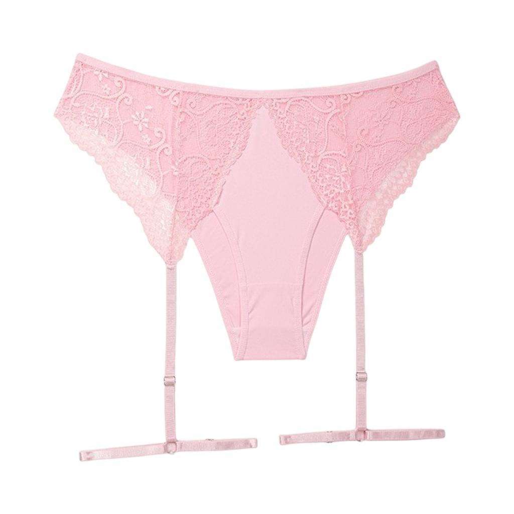 Women's Large Size Garter Lace Adjustable Strap Half Hip Lift Sexy Panties