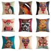 45x45cm Personalized Cartoon Animal Printed Sofa Cushion Cover Home Living Room Throw Pillowcase Decoration