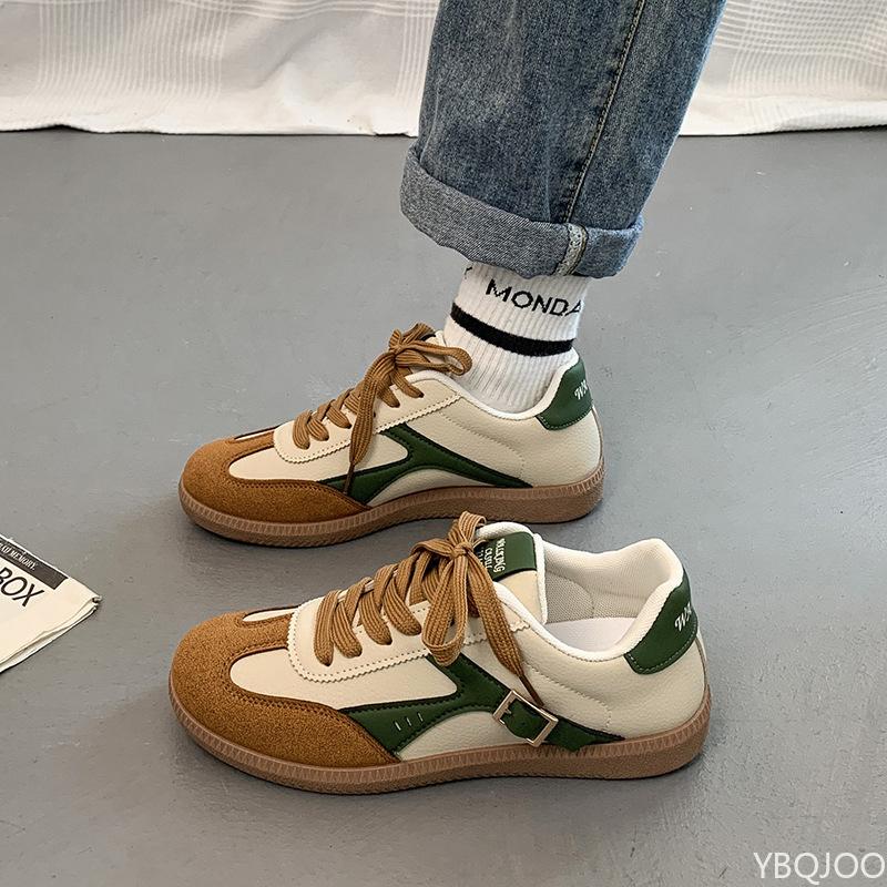 Fashion Women's New Color Blocked Spring and Autumn Simple Trend Casual Vulcanized Shoes Street Retro Women's Shoes Zapatos De Mujer
