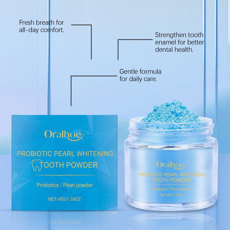 Probiotic Shine Tooth Powder - Gentle Gum Care, Teeth Cleaning, Breath Freshening & Gloss Enhancement For Oral Health